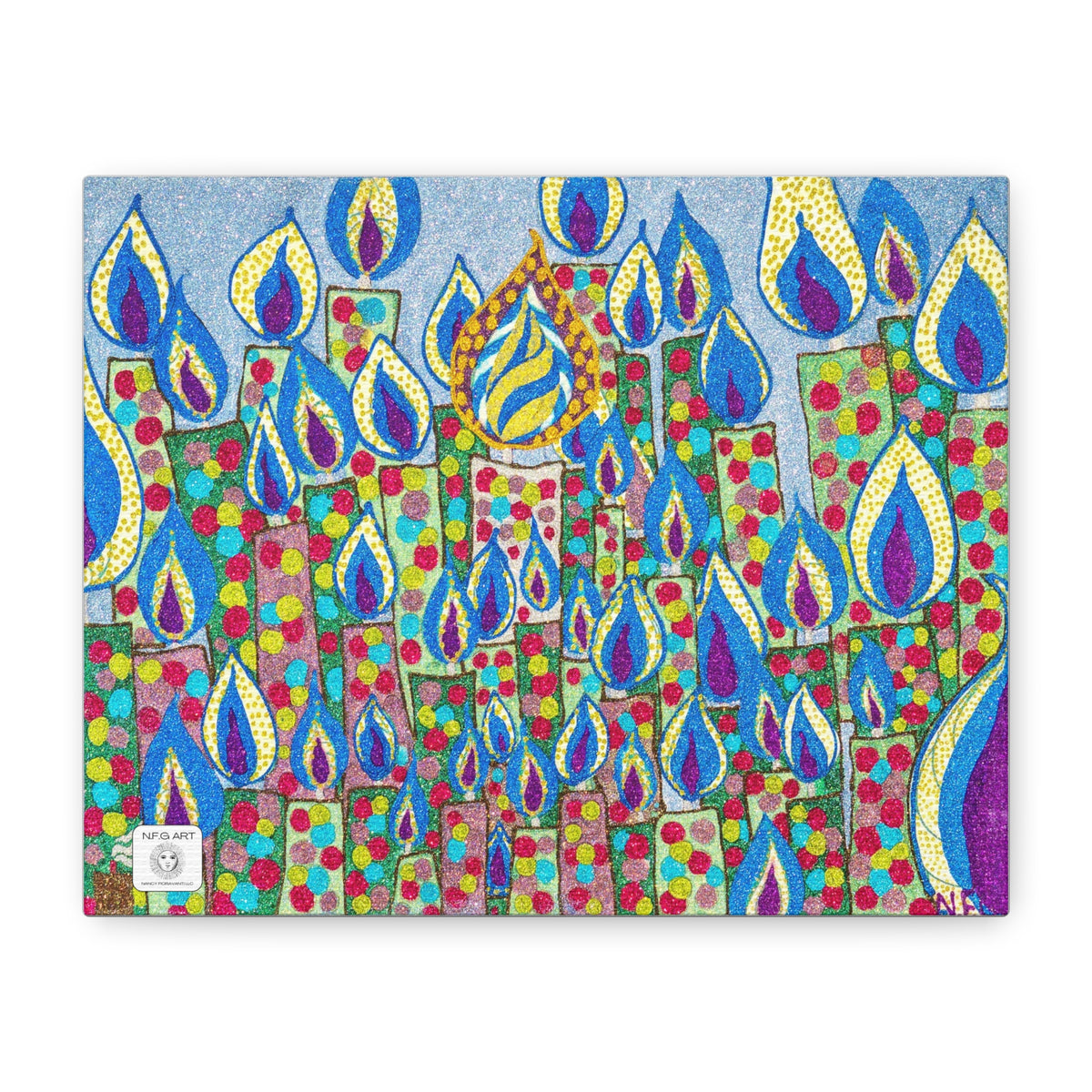 Candles Art Canvas Print – Matte Stretched Wall Decor