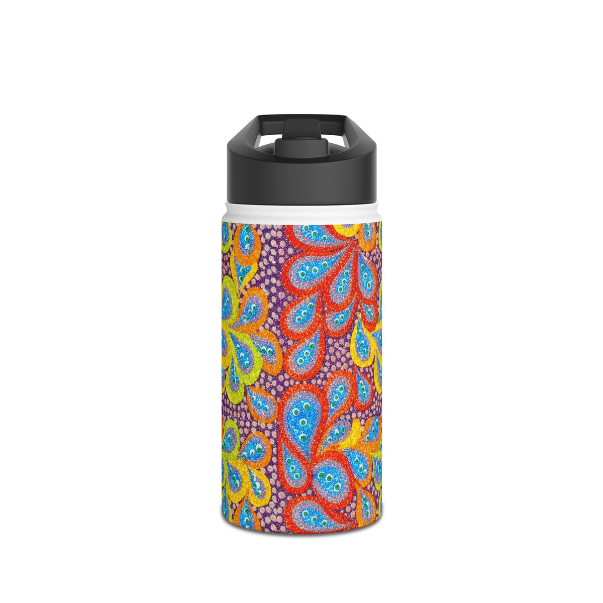 Drops Art Water Bottle 12oz – Stainless Steel Travel Drinkware