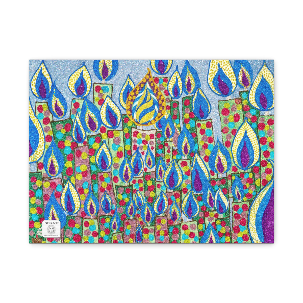 Candles Art Canvas Print – Matte Stretched Wall Decor