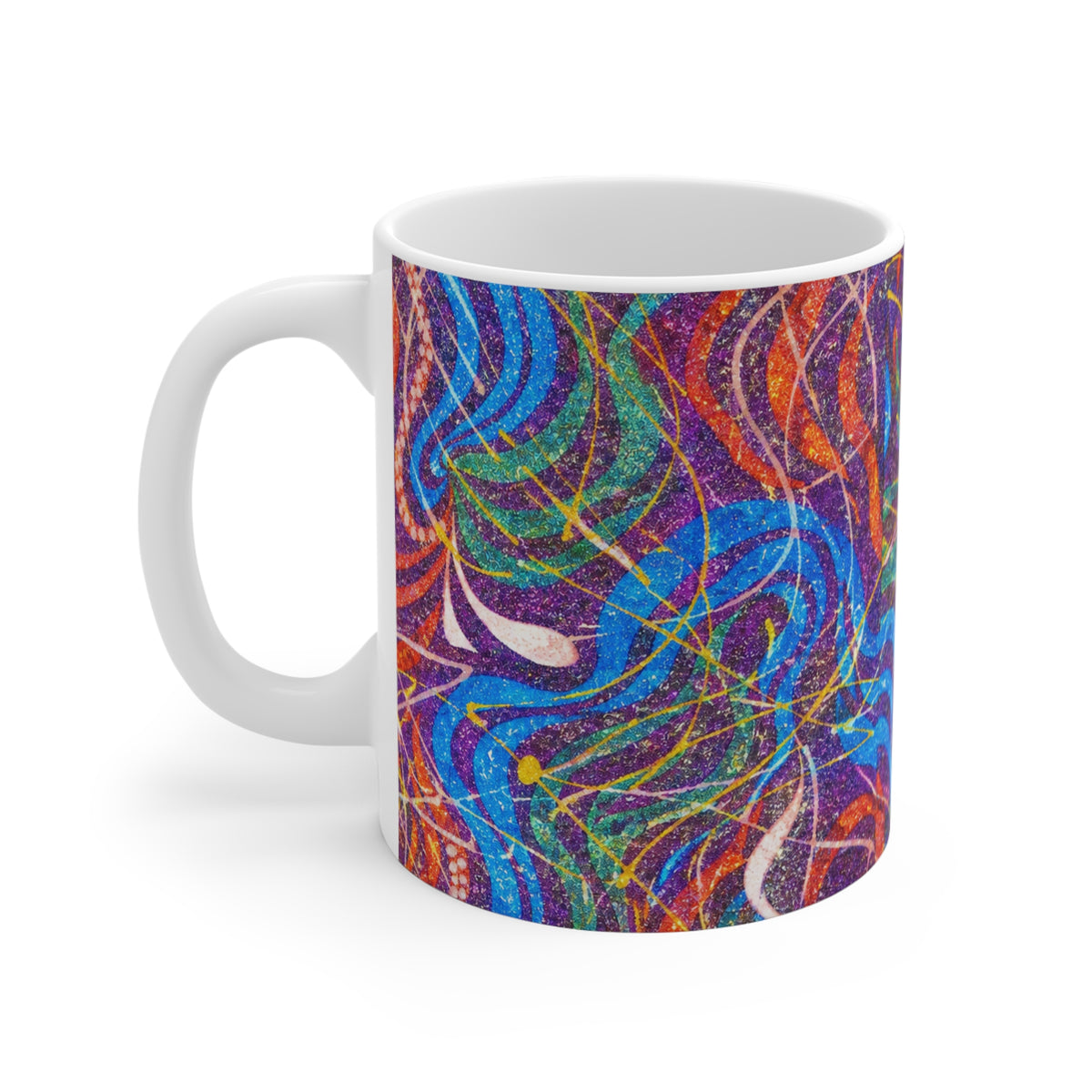 Space Art Mug 11oz – Ceramic Statement Drinkware