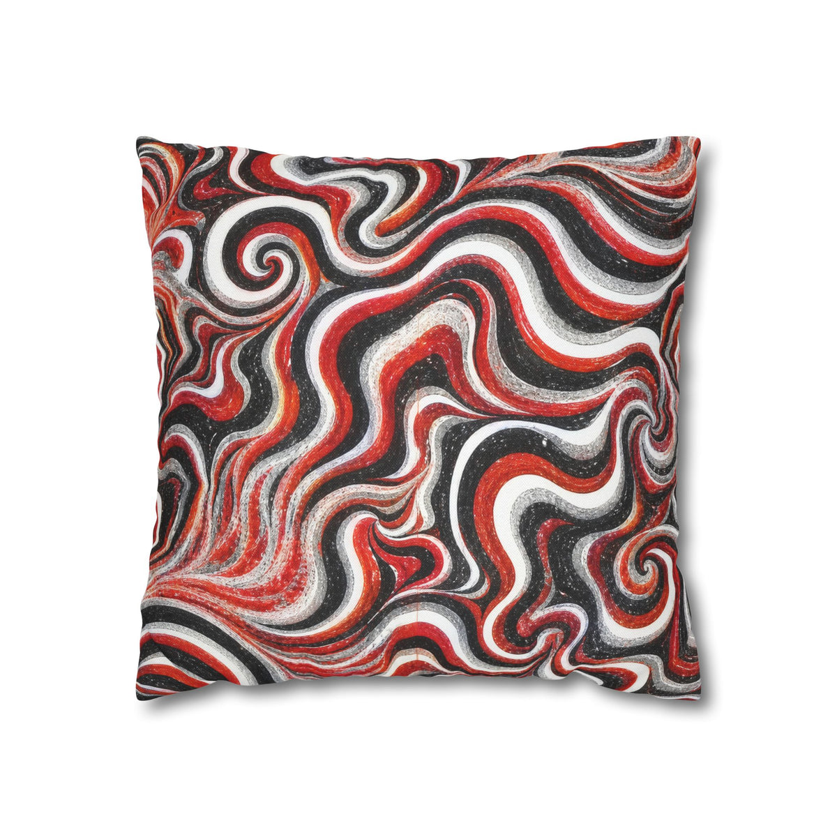 Back Cherry Art Square Pillowcase – Double-Sided Decor