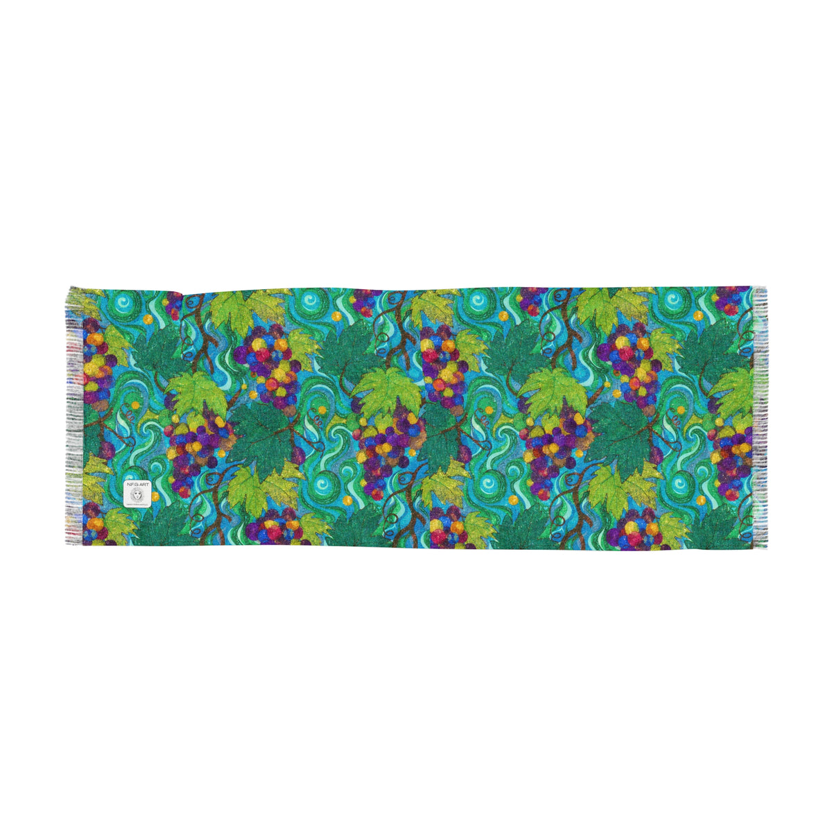 The Vine Art Light Scarf 27x71 – Lightweight Statement Wrap