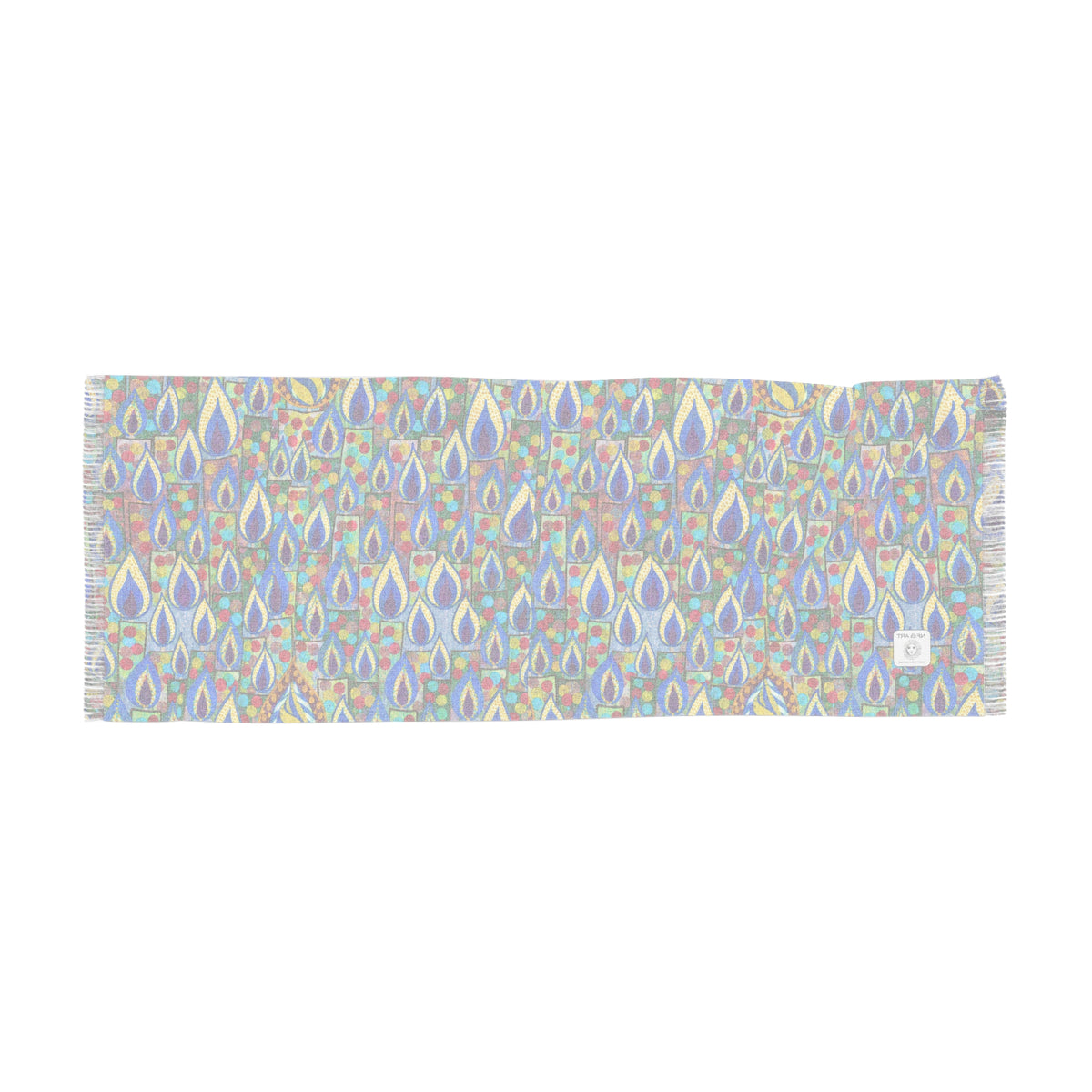 Candles Art Light Scarf – Lightweight Statement Wrap