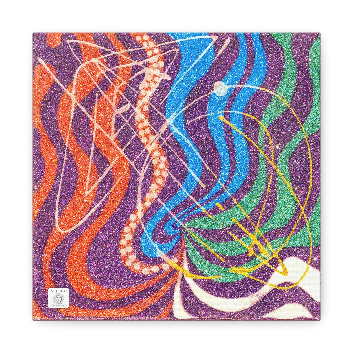 Space Art Canvas Print – Square Matte Stretched Wall Art