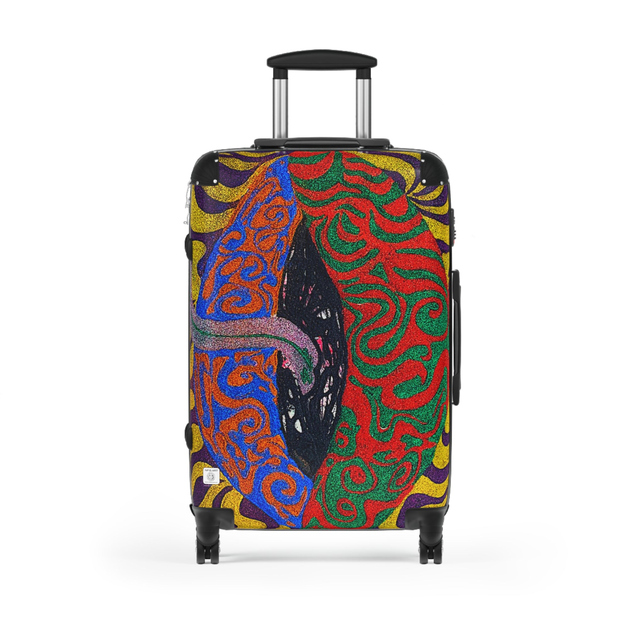 Snake Unicorn Art Suitcase