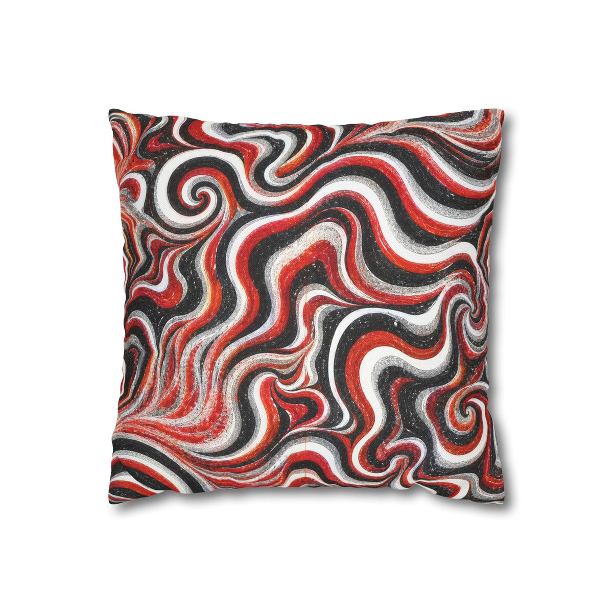 Back Cherry Art Square Pillowcase – Double-Sided Decor
