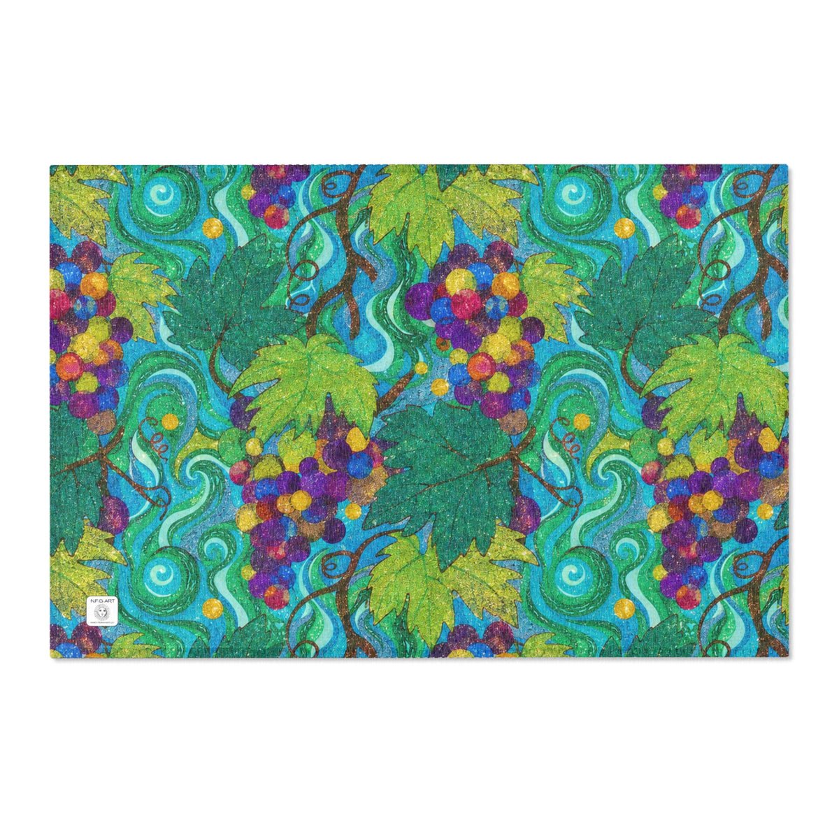 The Vine Art Area Rug 36x24 – Chenille Floor Accent