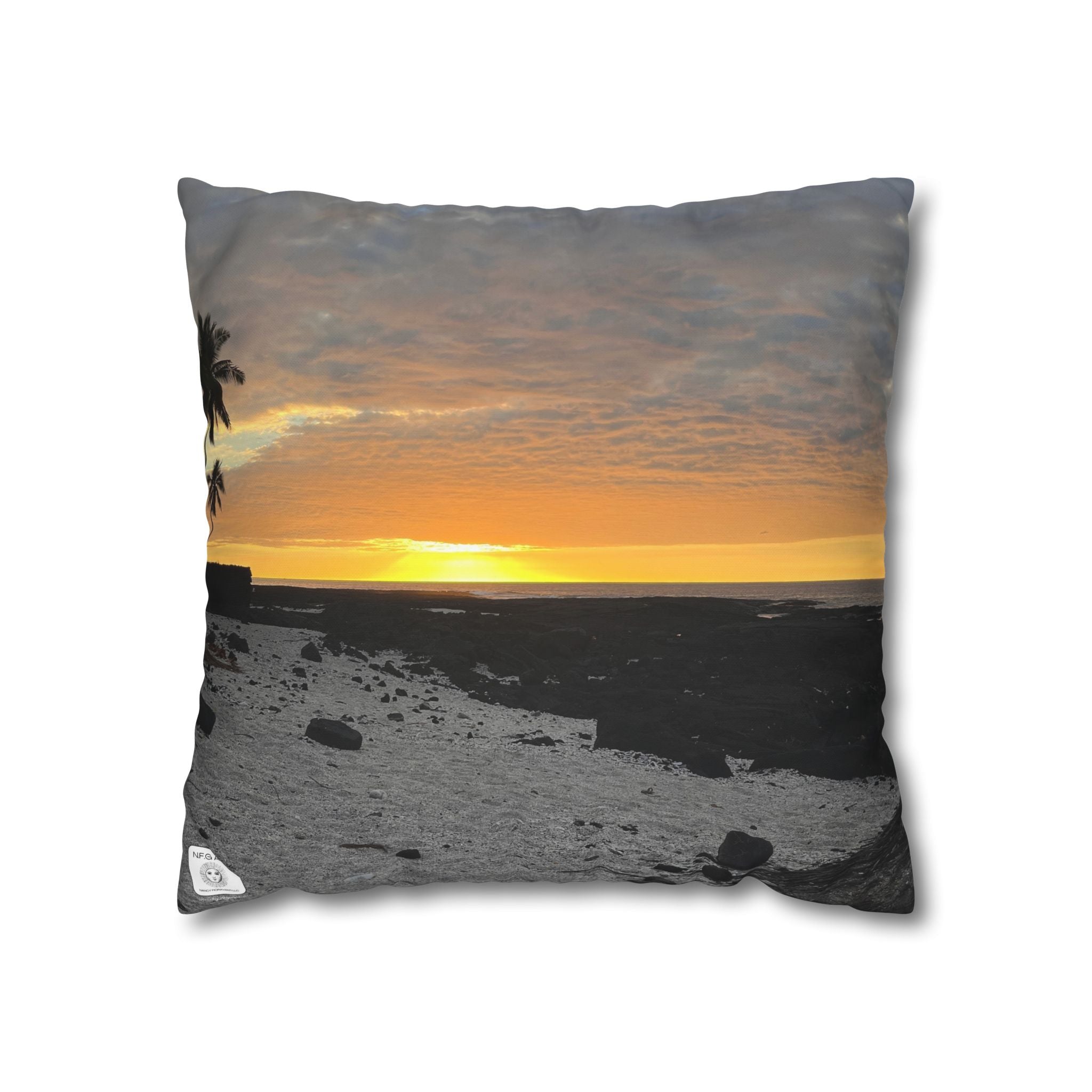 Hawaii Square Pillow Case (Pillow Not Included)
