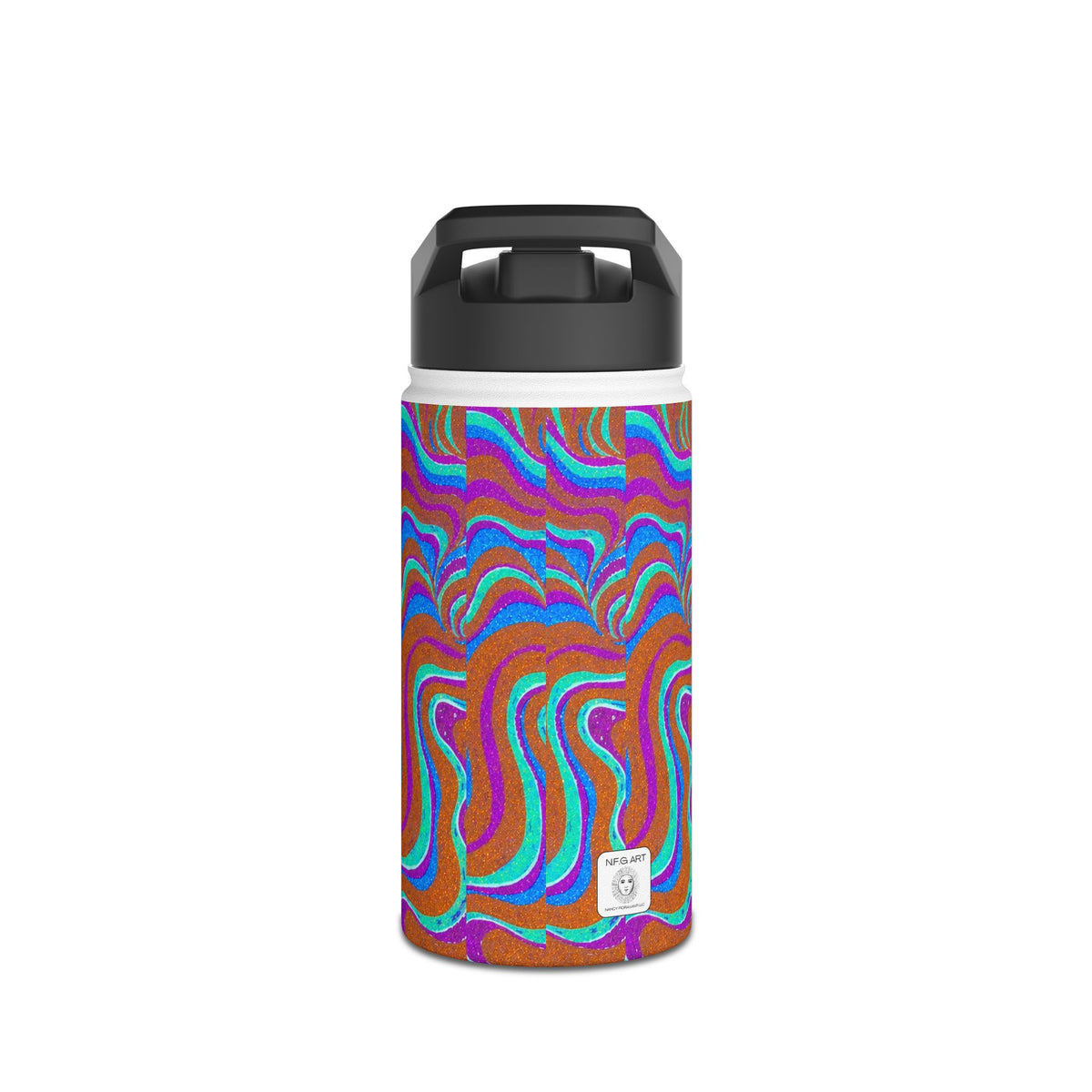 Focus Art Water Bottle 12oz – Stainless Steel Travel Drinkware