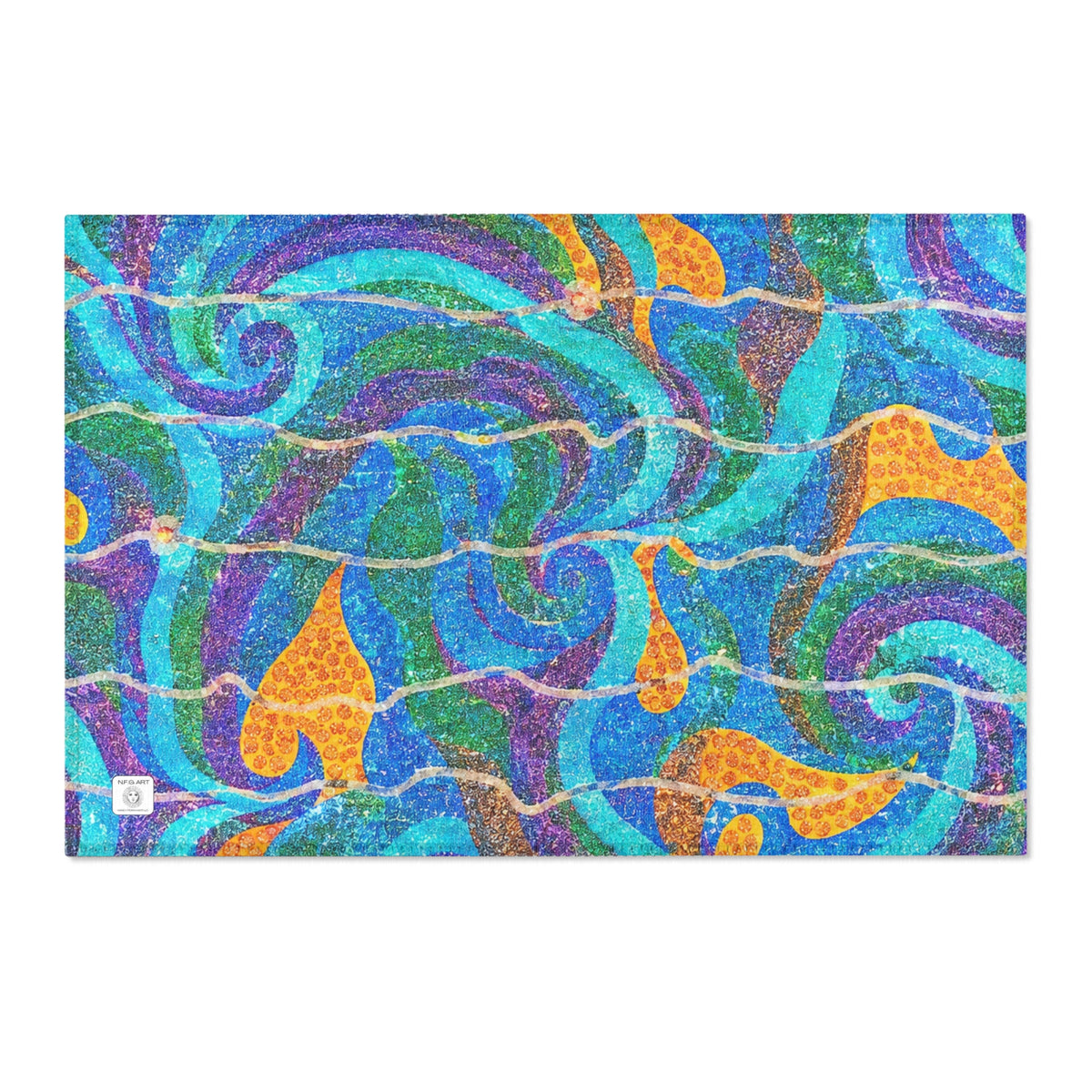 More Over Art Area Rug 36x24 – Colorful Chenille Accent