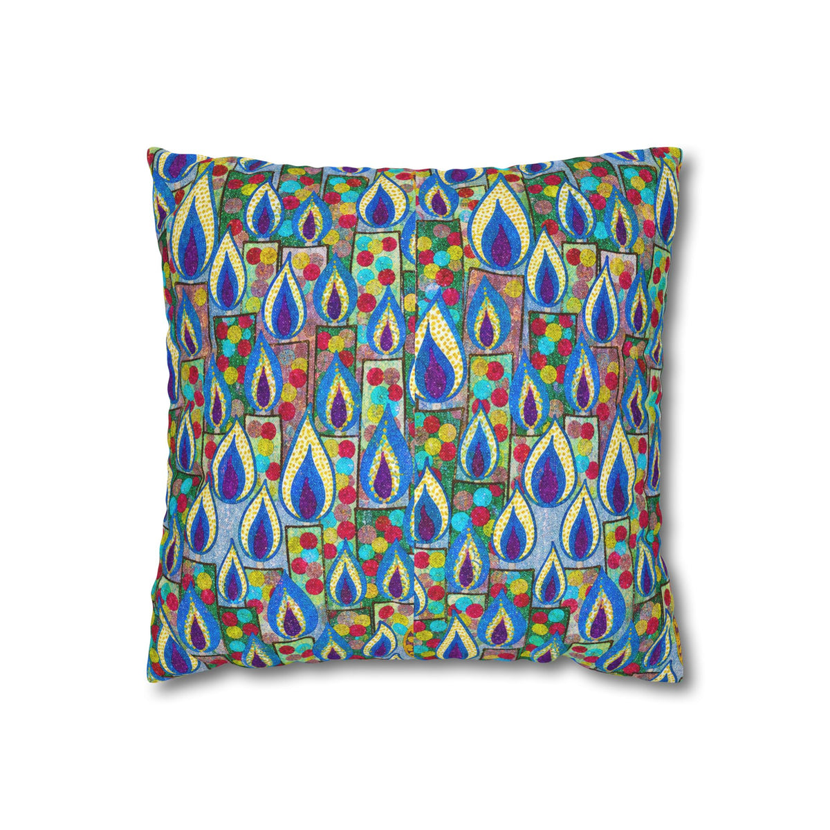 Candles Art Square Pillowcase – Double-Sided Statement Decor