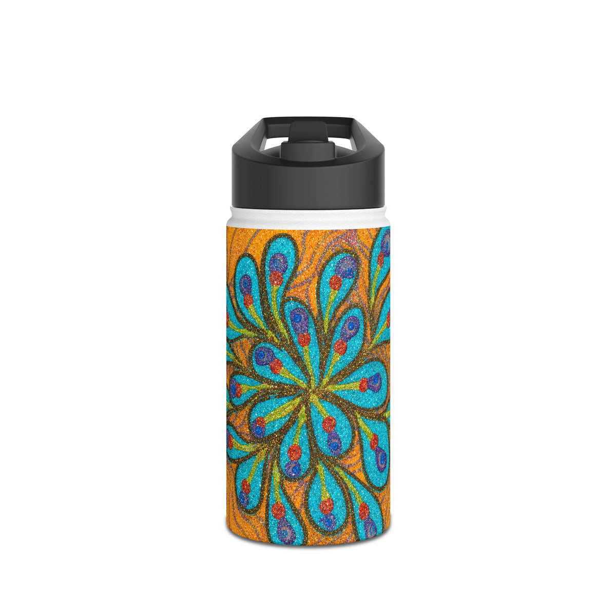 Eruption Art Water Bottle 12oz – Stainless Steel Travel Drinkware