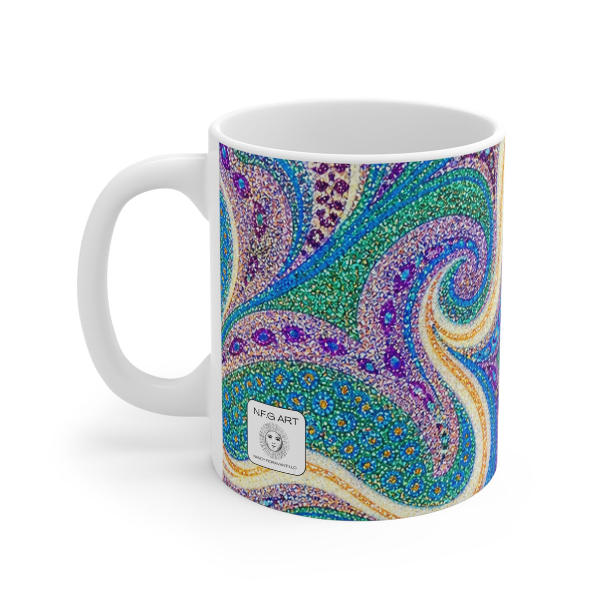 Grape Art Mug 11oz – Ceramic Statement Drinkware