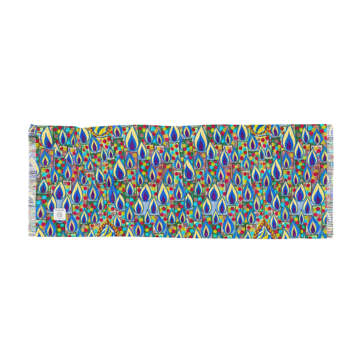 Candles Art Light Scarf – Lightweight Statement Wrap