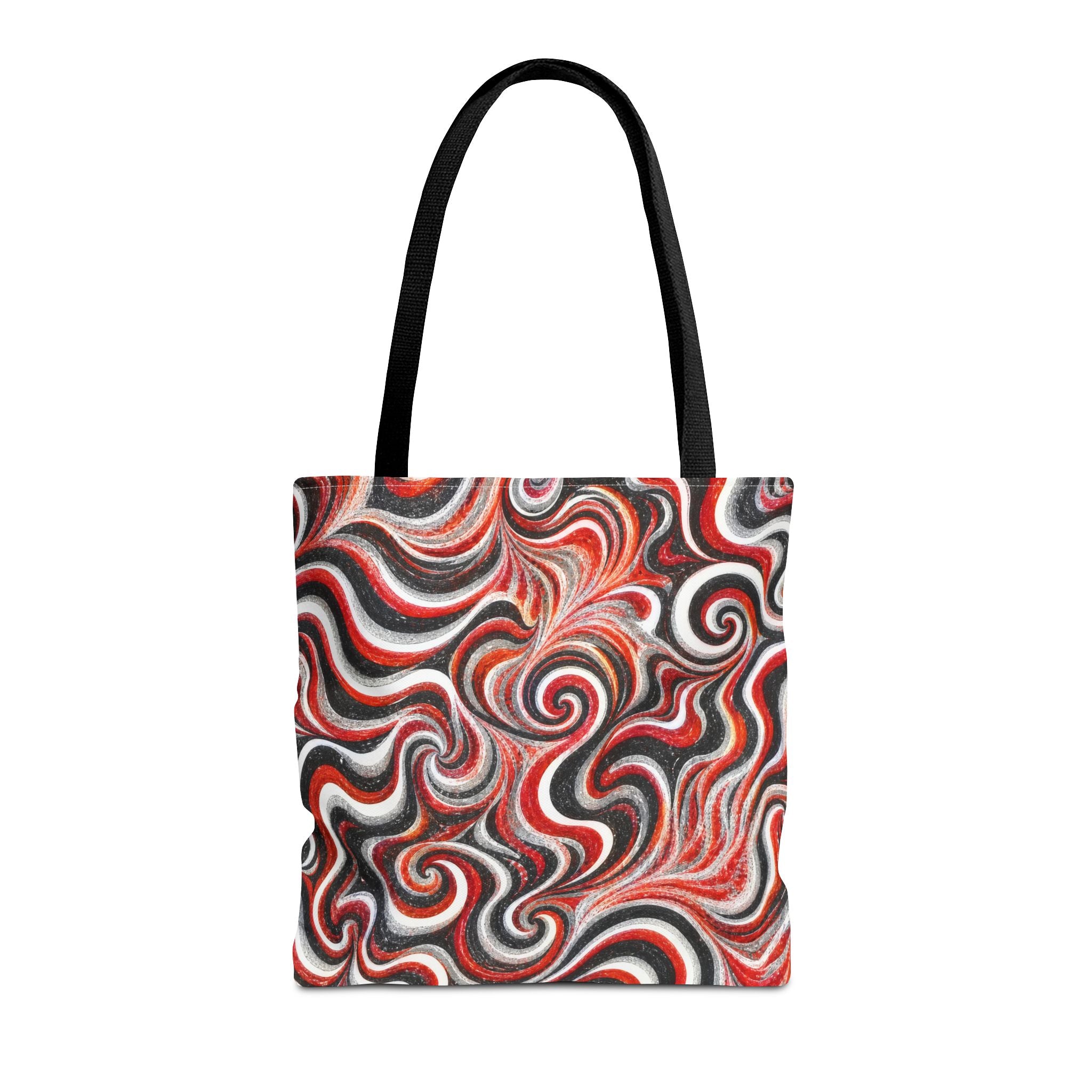 Back Cherry Art Tote Bag – All-Over Print Carryall