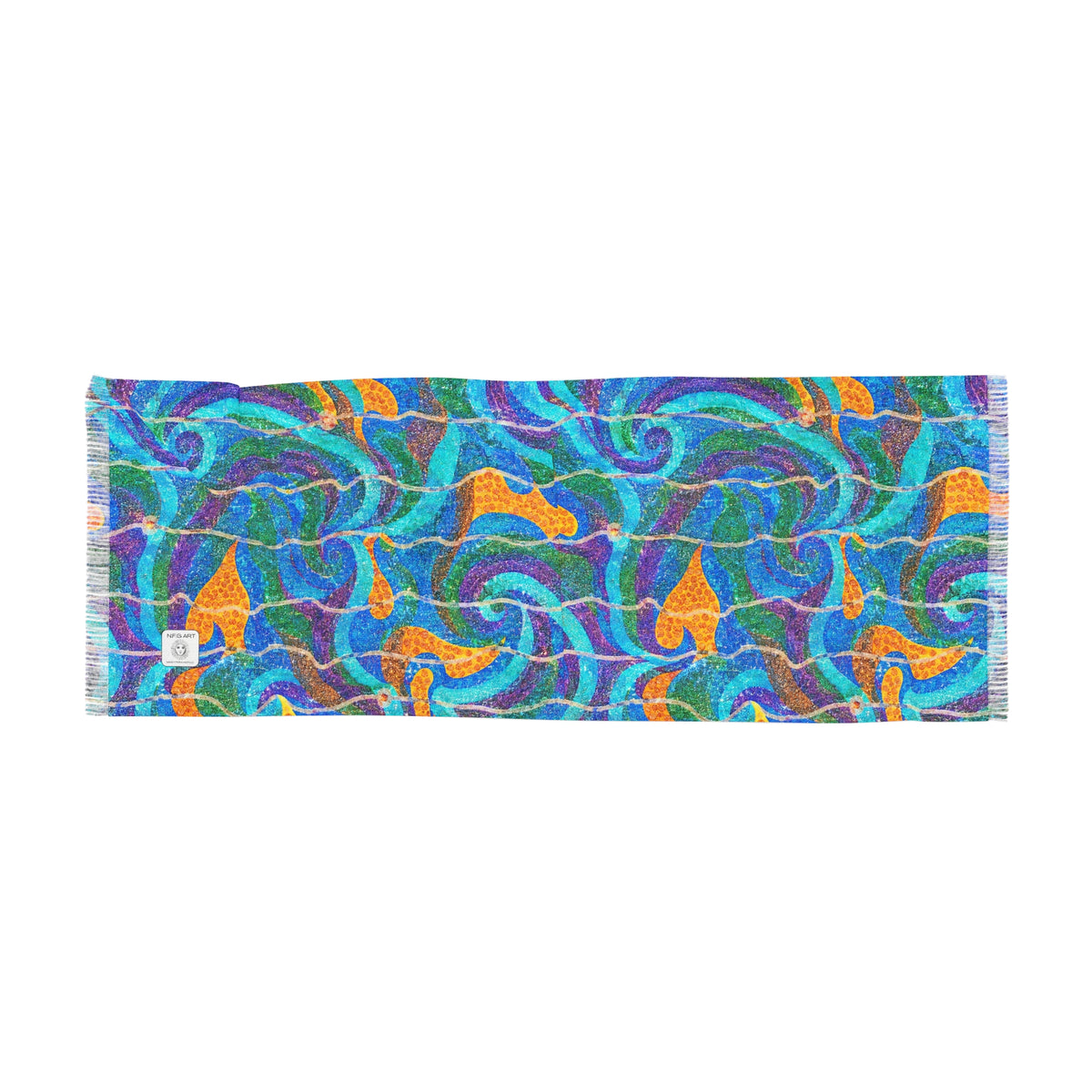 More Over Art Light Scarf 27x71 – Lightweight Statement Wrap
