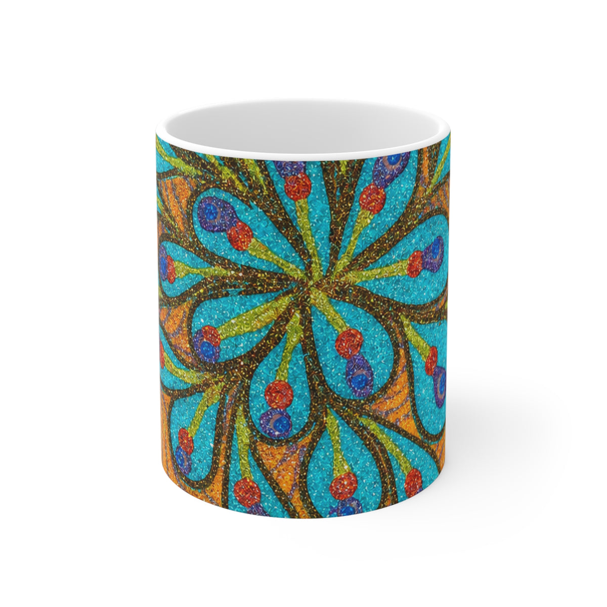 Eruption Art Mug 11oz – Colorful Ceramic Drinkware