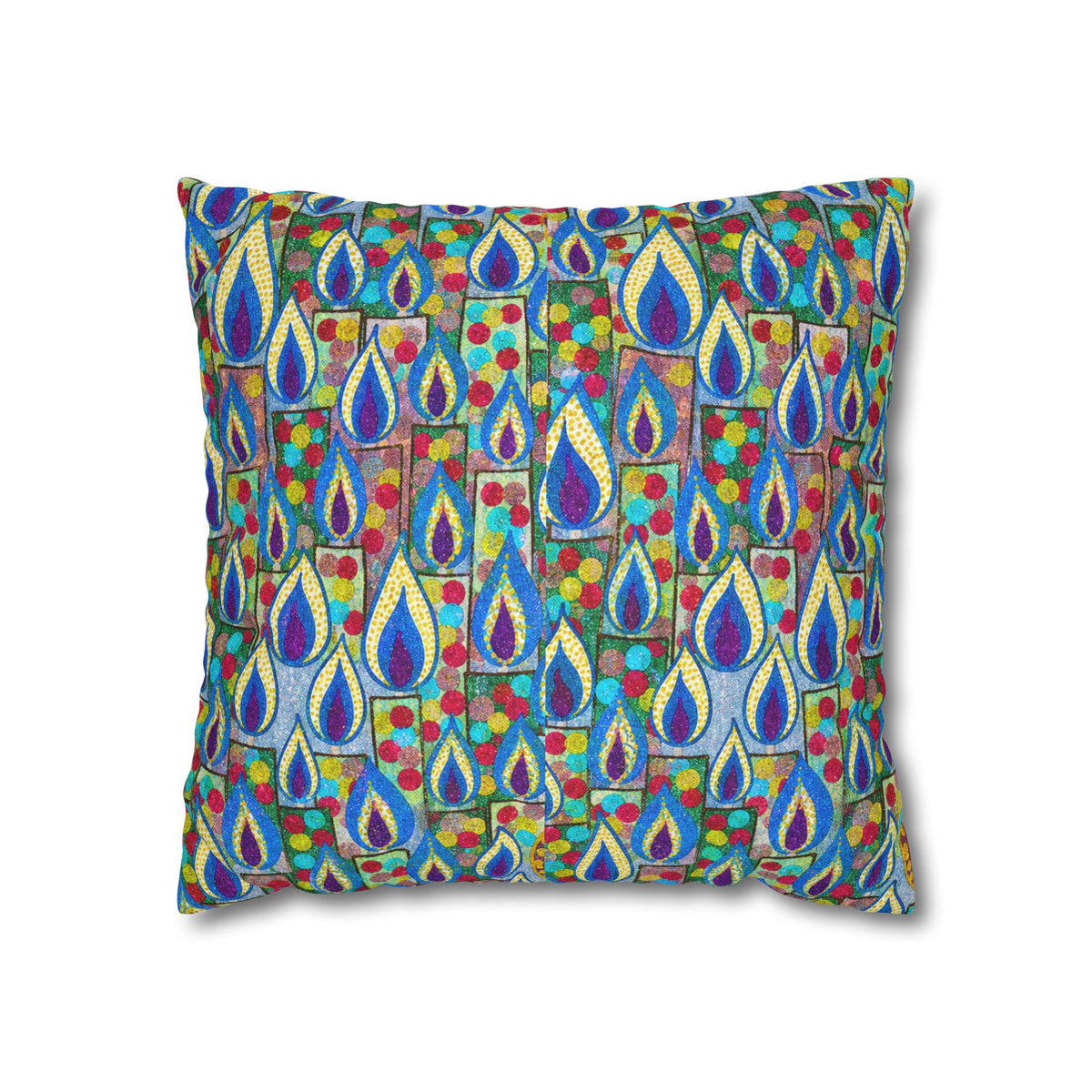 Candles Art Square Pillowcase – Double-Sided Statement Decor