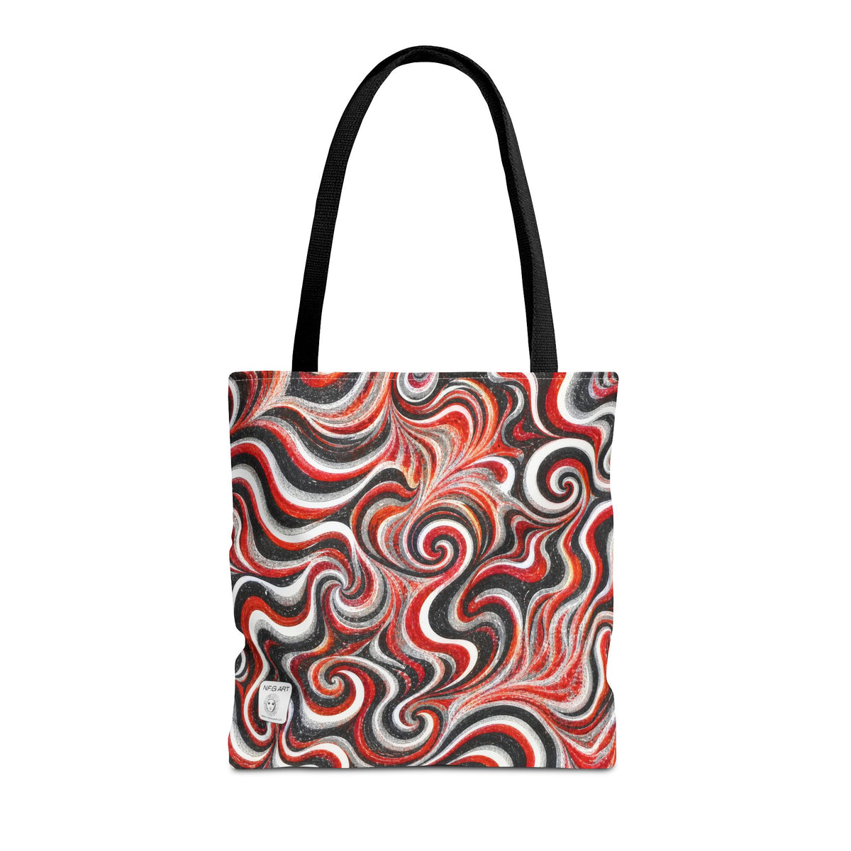 Back Cherry Art Tote Bag – All-Over Print Carryall
