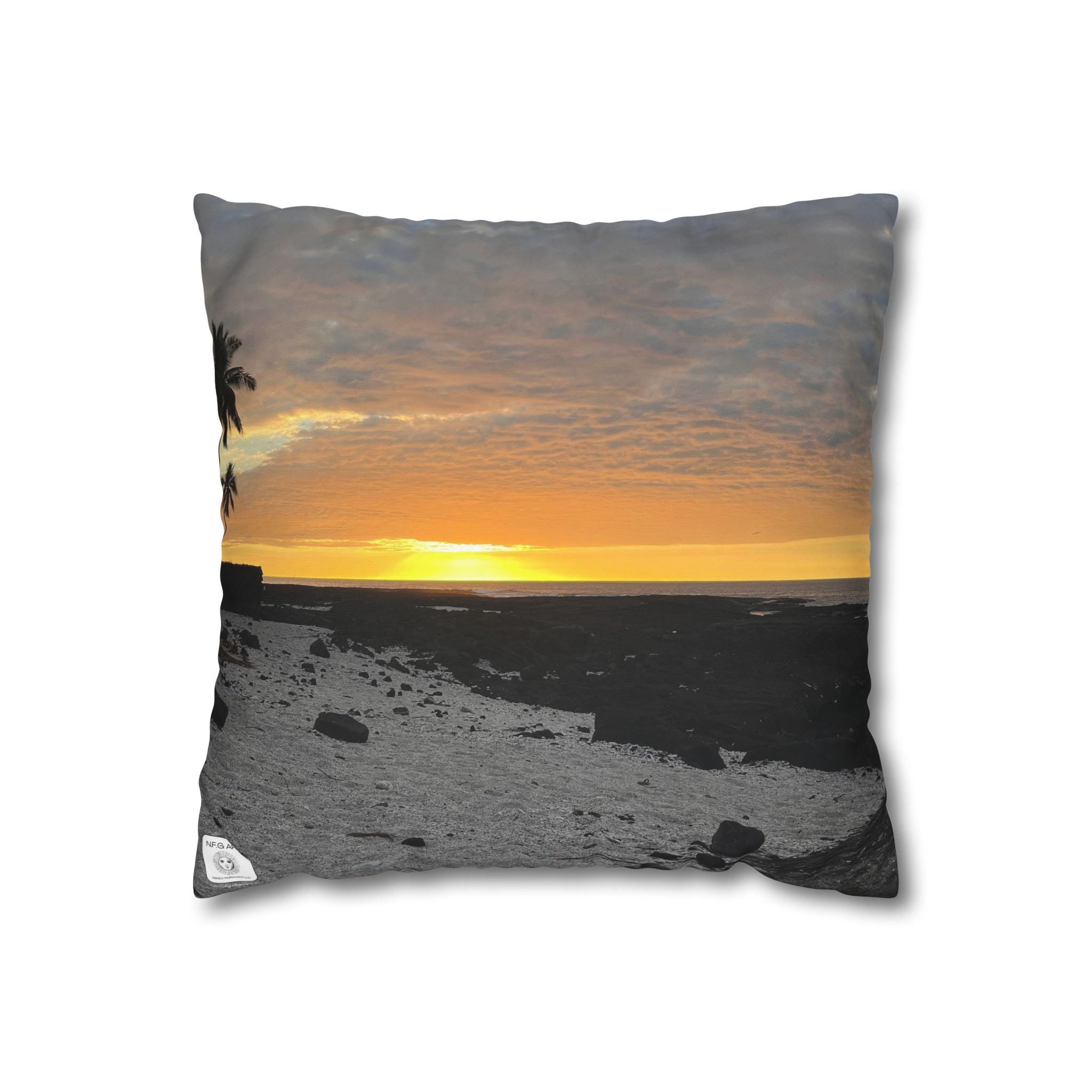 Hawaii Square Pillow Case (Pillow Not Included)