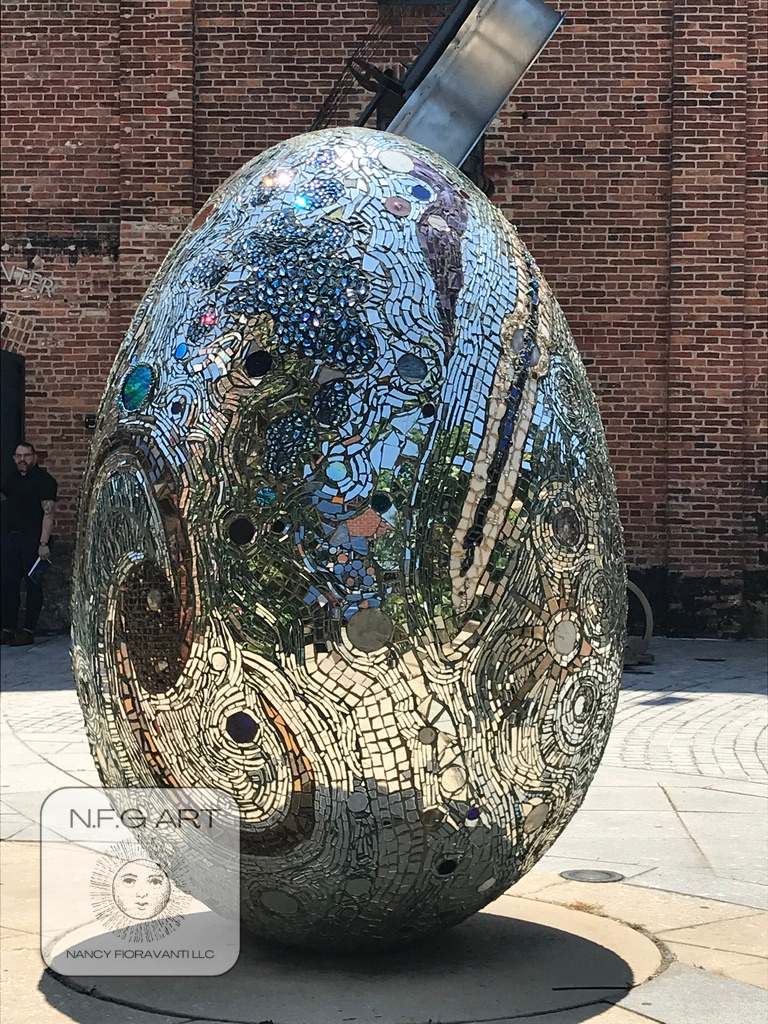 22. Silver Egg Sculpture BAL