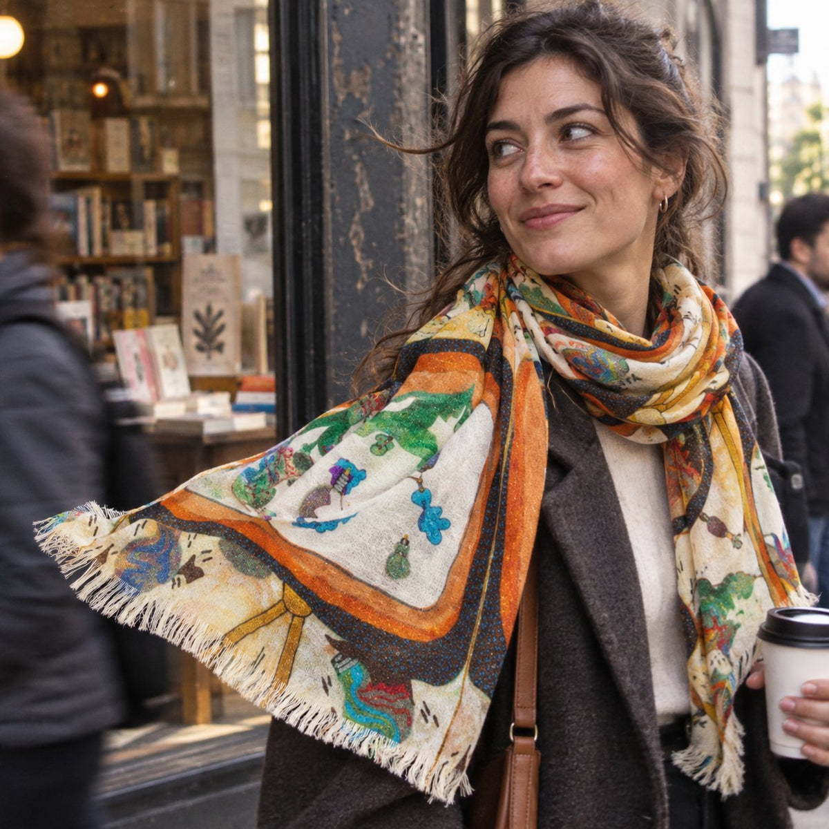 No Limitations Art Light Scarf 27x71 – Lightweight Statement Wrap