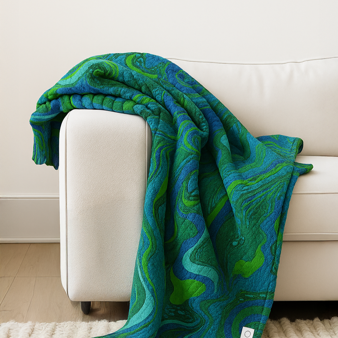 Green Ivy Plush Blanket